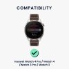 Set 2 Curele Kwmobile pentru Huawei Watch 4/Watch 4 Pro/Watch 3, Negru/Albastru inchis, Silicon, KWM000024SW001C