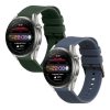 Set 2 Curele Kwmobile pentru Huawei Watch 4/Watch 4 Pro/Watch 3, Verde inchis/Albastru, Silicon, KWM000024SW002C