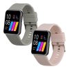 Set 2 Curele Kwmobile pentru GRV SmartWatch, Roz/Gri, Silicon, KWM000024SY002C