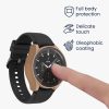 Set 2 Huse Kwmobile cu sticla securizata pentru Samsung Galaxy Watch 6, Crem/Transparent, Plastic, KWM000024TC002C