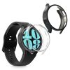 Set 2 Huse Kwmobile pentru Samsung Galaxy Watch 6, Negru/Transparent, Silicon, KWM000024TG002C