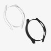 Set 2 Huse Kwmobile pentru Samsung Galaxy Watch 6 Classic, Negru/Transparent, Plastic, KWM000024TI001C