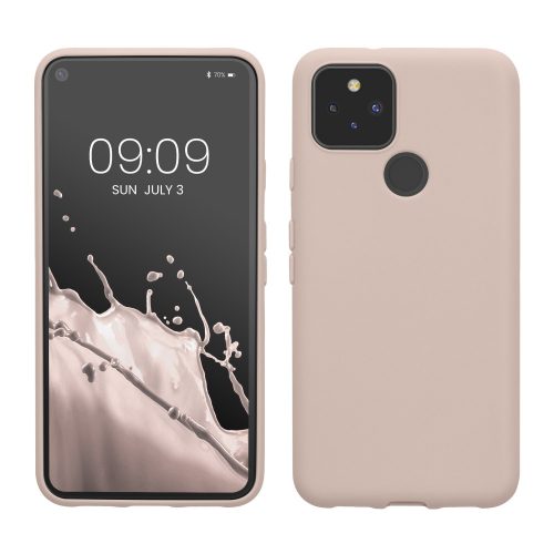 Husa Kwmobile pentru Google Pixel 5, Crem, Silicon, KWM0000116C020C