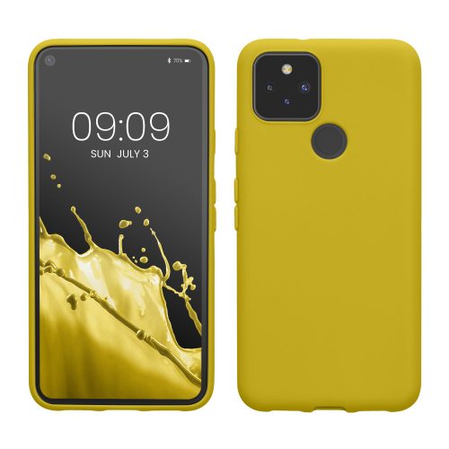 Husa Kwmobile pentru Google Pixel 5, Galben, Silicon, KWM0000116C021C