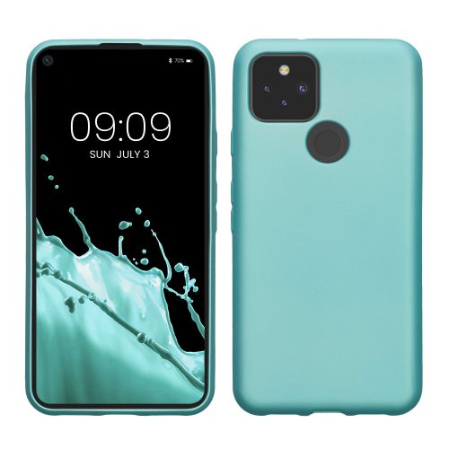 Husa Kwmobile pentru Google Pixel 5, Verde deschis, Silicon, KWM0000120Q010C