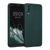 Husa Kwmobile pentru Huawei P20, Verde inchis, Silicon, KWM0000193F004C