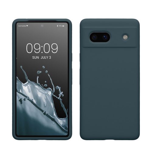 Husa Kwmobile pentru Google Pixel 7a, Verde inchis, Silicon, KWM000019YE019C