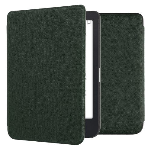 Husa Kwmobile pentru Kobo Clara 2E, Verde inchis, Piele ecologica, KWM000017NS007C