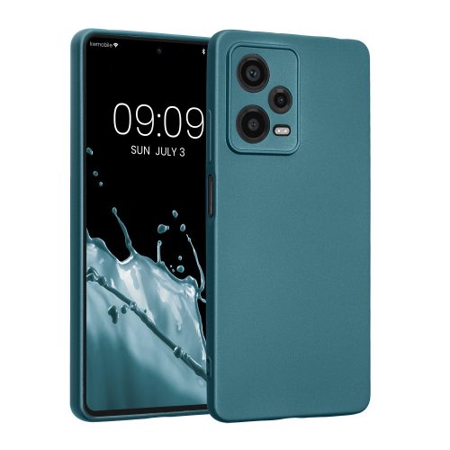 Husa Kwmobile pentru Xiaomi Redmi Note 12 Pro 5G, Albastru, Silicon, KWM000018CO006C