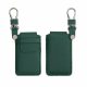 Husa Cheie Auto Kwmobile pentru Renault 4 Butoane - Smart Key, Verde inchis, Piele naturala, KWM000018SC003C