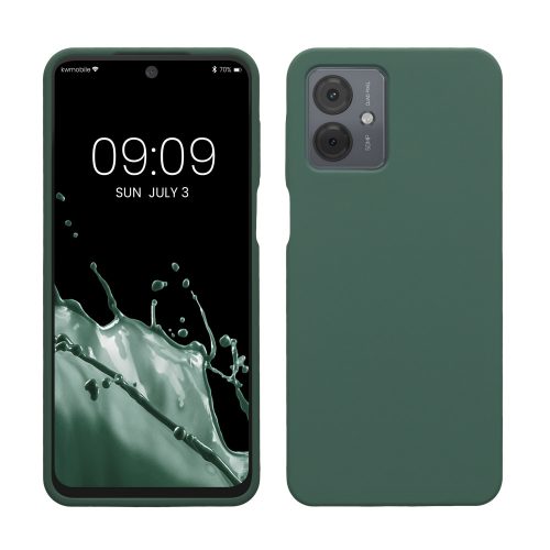 Husa Kwmobile pentru Motorola Moto G14, Verde, Silicon, KWM000022ND002C