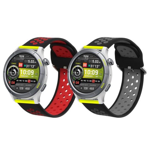 Set 2 Curele Kwmobile pentru Amazfit Cheetah/ZEPP E, Multicolor, Silicon, KWM000024TZ001C