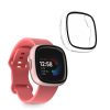 Set 2 Huse Kwmobile cu sticla securizata pentru Fitbit Versa 4/Sense 2, Transparent, Plastic, KWM000024UJ001C