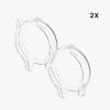 Set 2 Huse Kwmobile pentru Garmin Vivomove 3S, Transparent, Silicon, KWM000024UL001C