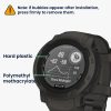 Set 2 Folii de protectie Kwmobile pentru Garmin Instinct 2, Transparent/Negru, Polimer, KWM000024UZ001C