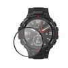 Set 2 Folii de protectie Kwmobile pentru Amazfit T-Rex, Transparent/Negru, Polimer, KWM000024VB001C