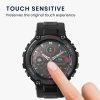 Set 2 Folii de protectie Kwmobile pentru Amazfit T-Rex Pro, Transparent/Negru, Polimer, KWM000024VD001C