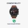 Set 2 Folii de protectie Kwmobile pentru Amazfit GTR Mini, Transparent/Negru, Polimer, KWM000024VE001C