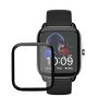 Set 2 Folii de protectie Kwmobile pentru Amazfit GTS 4 Mini, Transparent/Negru, Polimer, KWM000024VF001C