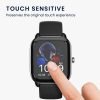 Set 2 Folii de protectie Kwmobile pentru Amazfit GTS 4 Mini, Transparent/Negru, Polimer, KWM000024VF001C