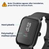 Set 2 Folii de protectie Kwmobile pentru Amazfit Bip 3, Transparent/Negru, Polimer, KWM000024VH001C