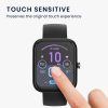 Set 2 Folii de protectie Kwmobile pentru Amazfit Bip 3 Pro, Transparent/Negru, Polimer, KWM000024VI001C