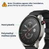 Set 2 Folii de protectie Kwmobile pentru Amazfit GTR 4, Transparent/Negru, Polimer, KWM000024VN001C