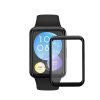 Set 2 Folii de protectie Kwmobile pentru Huawei Watch Fit 2, Transparent/Negru, Polimer, KWM000024VS001C