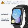 Set 2 Folii de protectie Kwmobile pentru Huawei Watch Fit 2, Transparent/Negru, Polimer, KWM000024VS001C