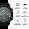 Set 2 Folii de protectie Kwmobile pentru Huawei Watch GT2 (42mm), Transparent/Negru, Polimer, KWM000024VU001C