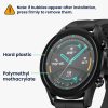 Set 2 Folii de protectie Kwmobile pentru Huawei Watch GT2 (42mm), Transparent/Negru, Polimer, KWM000024VU001C