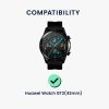 Set 2 Folii de protectie Kwmobile pentru Huawei Watch GT2 (42mm), Transparent/Negru, Polimer, KWM000024VU001C