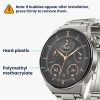 Set 2 Folii de protectie Kwmobile pentru Huawei Watch GT 3 Pro (43mm), Transparent/Negru, Polimer, KWM000024VV001C