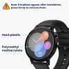 Set 2 Folii de protectie Kwmobile pentru Huawei Watch GT 3 (42mm), Transparent/Negru, Polimer, KWM000024VW001C