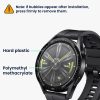 Set 2 Folii de protectie Kwmobile pentru Huawei Watch GT 3 (46mm), Transparent/Negru, Polimer, KWM000024VX001C