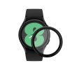 Set 2 Folii de protectie Kwmobile pentru Samsung Galaxy Watch 4, Transparent/Negru, Polimer, KWM000024WD001C