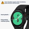 Set 2 Folii de protectie Kwmobile pentru Samsung Galaxy Watch 4, Transparent/Negru, Polimer, KWM000024WD001C