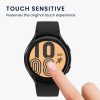 Set 2 Folii de protectie Kwmobile pentru Samsung Galaxy Watch 4, Transparent/Negru, Polimer, KWM000024WE001C