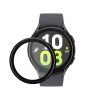 Set 2 Folii de protectie Kwmobile pentru Samsung Galaxy Watch 5, Transparent/Negru, Polimer, KWM000024WG001C