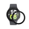 Set 2 Folii de protectie Kwmobile pentru Samsung Galaxy Watch 5, Transparent/Negru, Polimer, KWM000024WG001C