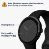 Set 2 Folii de protectie Kwmobile pentru Google Pixel Watch, Transparent/Negru, Polimer, KWM000024WH001C