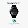 Set 2 Folii de protectie Kwmobile pentru Google Pixel Watch, Transparent/Negru, Polimer, KWM000024WH001C