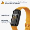 Set 2 Folii de protectie Kwmobile pentru Fitbit Inspire 3, Transparent/Negru, Polimer, KWM000024WJ001C