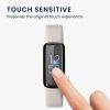 Set 2 Folii de protectie Kwmobile pentru Fitbit Luxe, Transparent/Negru, Polimer, KWM000024WN001C