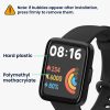 Set 2 Folii de protectie Kwmobile pentru Xiaomi Redmi Watch 2 Lite, Transparent/Negru, Polimer, KWM000024WS001C