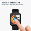 Set 2 Folii de protectie Kwmobile pentru Xiaomi Poco Watch, Transparent/Negru, Polimer, KWM000024WW001C