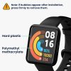 Set 2 Folii de protectie Kwmobile pentru Xiaomi Poco Watch, Transparent/Negru, Polimer, KWM000024WW001C