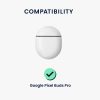 Husa Casti Kwmobile pentru Google Pixel Buds Pro, Gri/Negru, Silicon, KWM000017PM002C