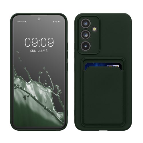 Husa Kwmobile pentru Samsung Galaxy A54 5G, Verde inchis, Silicon, KWM0000191C005C