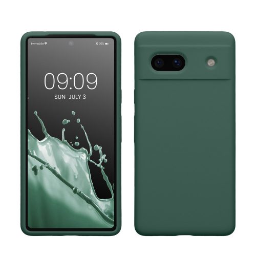 Husa Kwmobile pentru Google Pixel 7a, Verde, Silicon, KWM000019YE024C